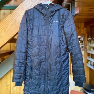 Columbia Black Long Puffy Jacket - Women’s Small
